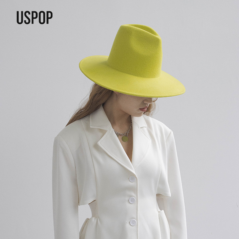 Fedora Hat Wool - USPOP Cappello Fedora in lana con