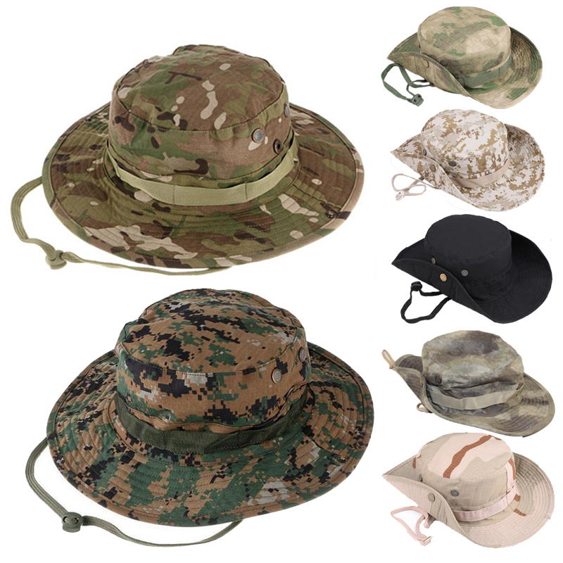 Boonie Hat Tactical - Cappelli Boonie Tattici Mimetici per Campeggio,