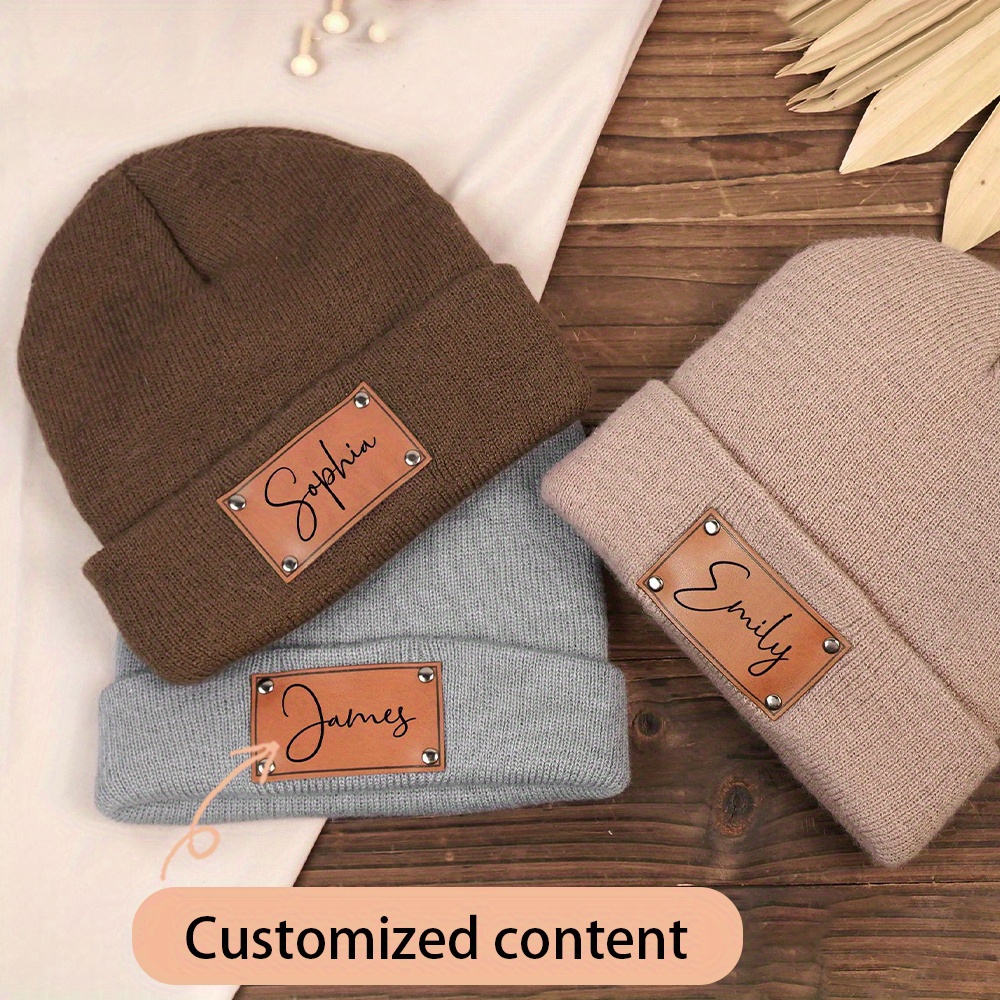Beanie Cuffed Knit - Berretto in maglia con etichetta in