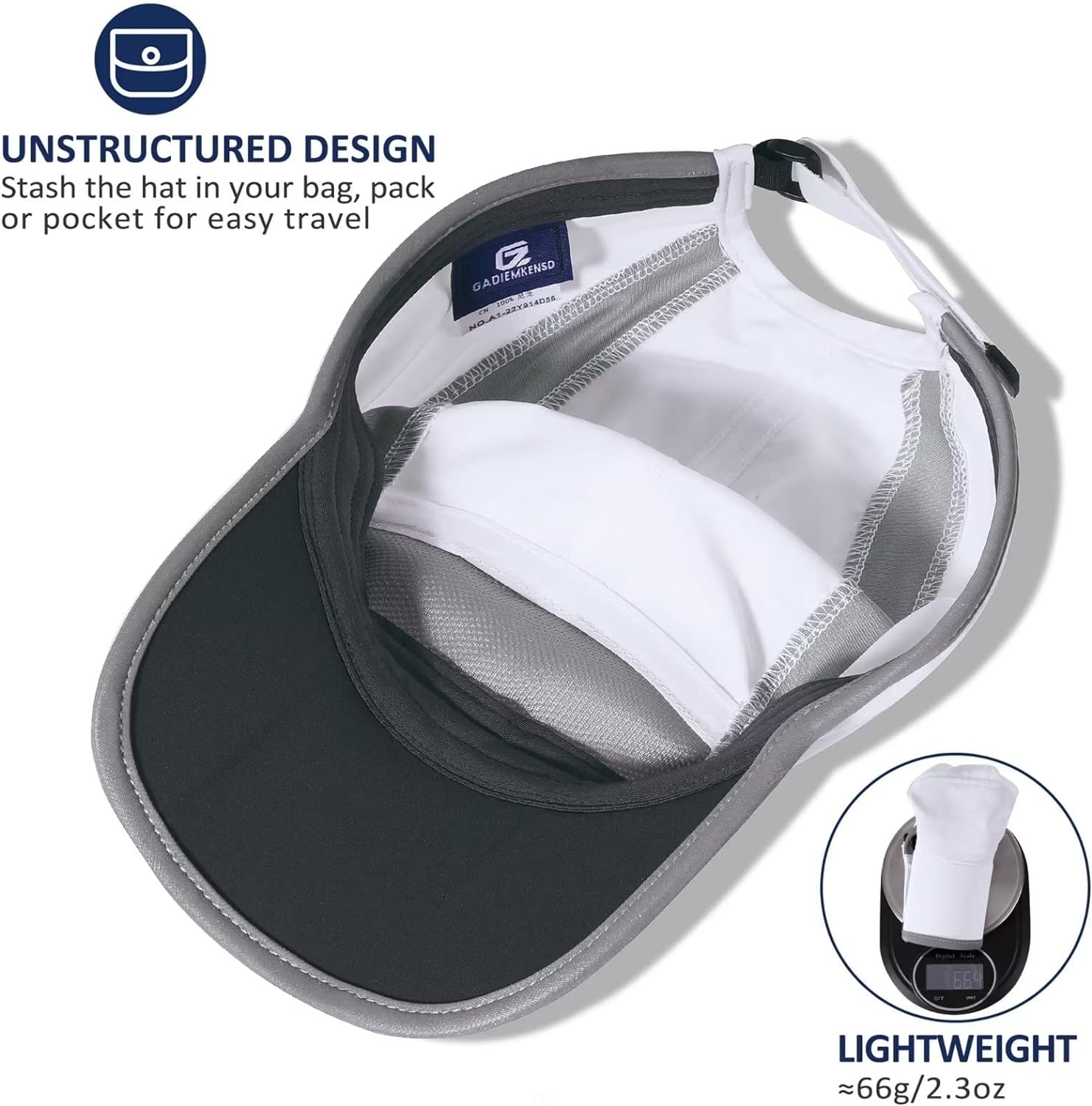 GADIEMKENSD Cappello da Corsa  - Running Cap Lightweight recensione e prezzo